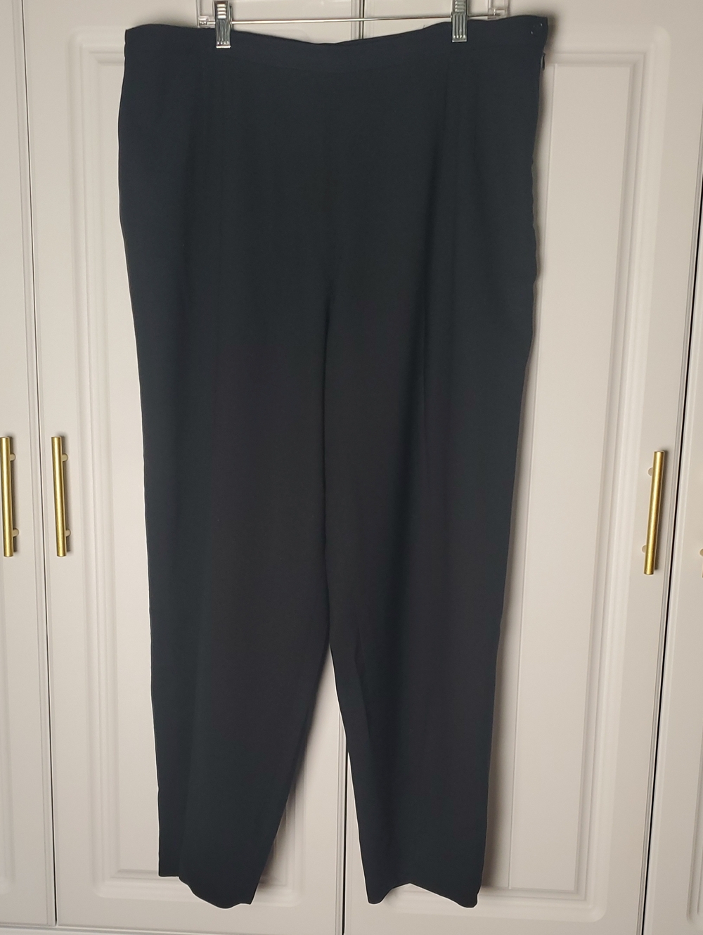 Talbots Black Straight-Leg Dress Trousers